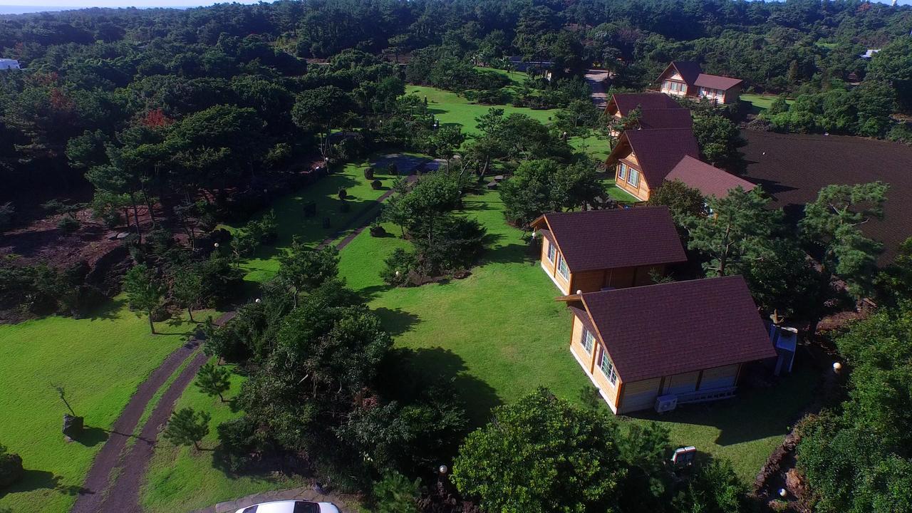 Jeju Bille Log Pension Согвипхо Экстерьер фото